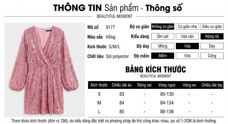 Váy Đầm Nữ Xòe Bồng Công Chúa Hở Vai Viền Ren Lưới Đính Kim Sa Lấp Lánh Màu Hồng chi tiết 1