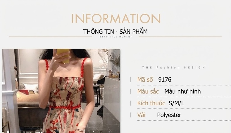 Váy Dây Pháp Hoa Nhí Thêu Ren Dự Tiệc Dáng Dài chi tiết 1