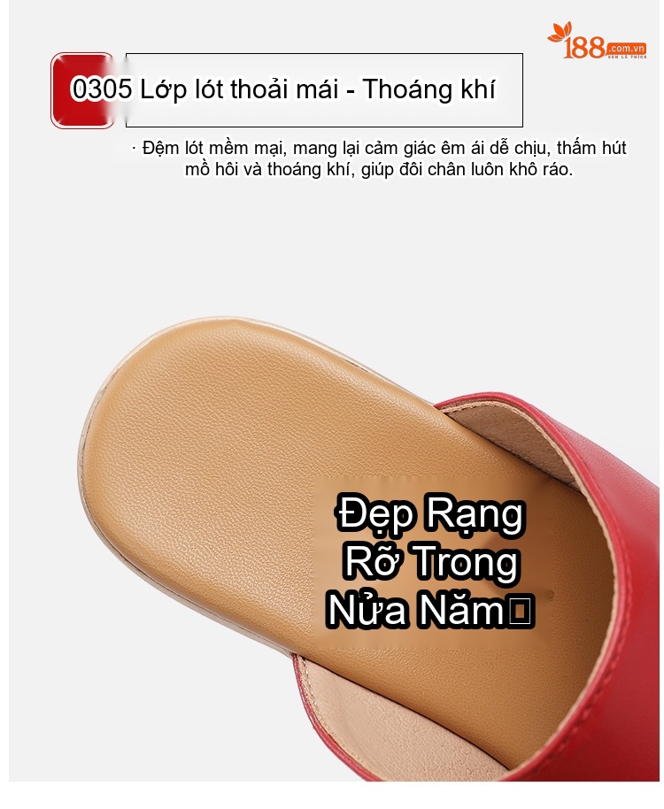 Dép Xuồng Nữ Quai Ngang Đế Bánh Mì Chiều Cao Đế 11cm Da Bóng Màu Đen, Đỏ, Trắng, Vàng... chi tiết 7