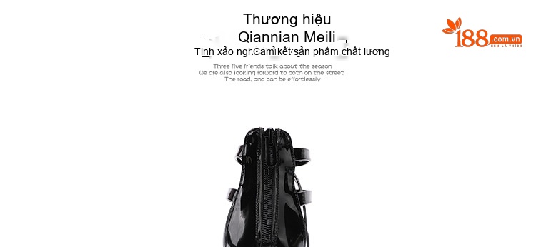 Giày Sandal Cao Gót Nữ Quai Hậu Hở Ngón Da Bóng Gót Cao 10cm Màu Đen, Trắng, Đỏ, Bạc... chi tiết 17