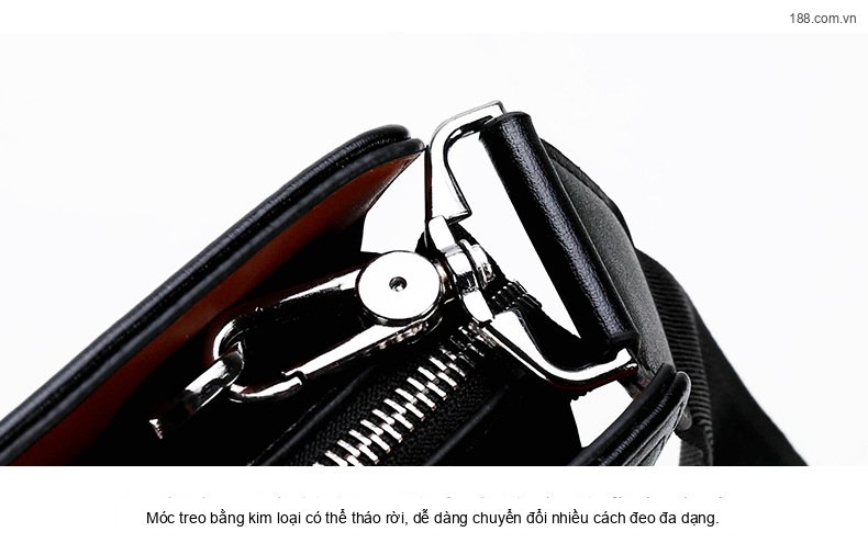Cặp Túi Xách Tay Nam Công Sở Đựng Laptop Khóa Số Màu Đen chi tiết 31