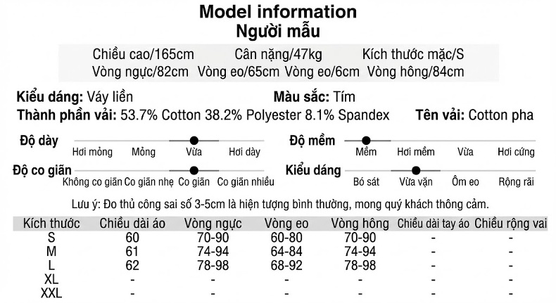 Váy Hai Dây Nữ Ôm Body Dáng Ngắn Xếp Ly Màu Tím chi tiết 2