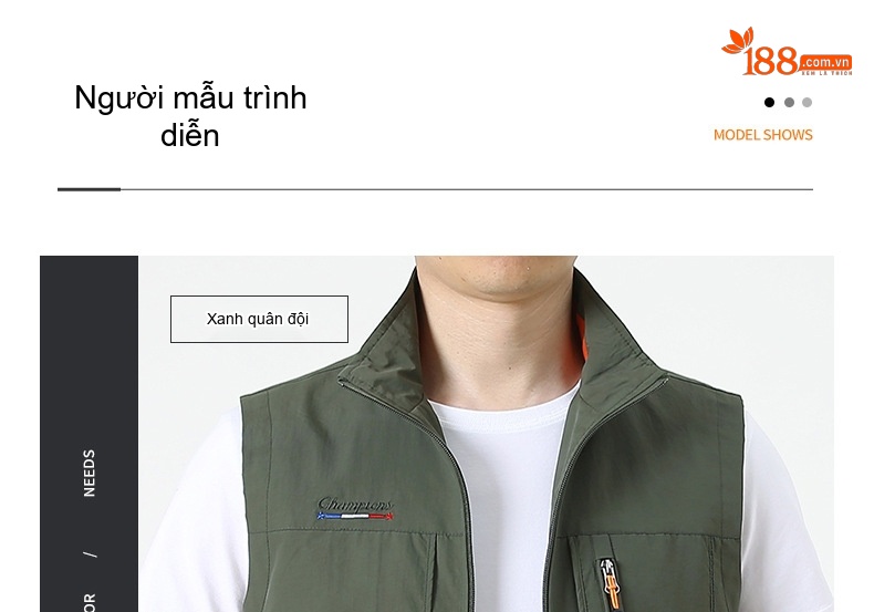 Áo Gile Nam Mùa Thu Đông Phong Cách Thể Thao Thoải Mái chi tiết 11