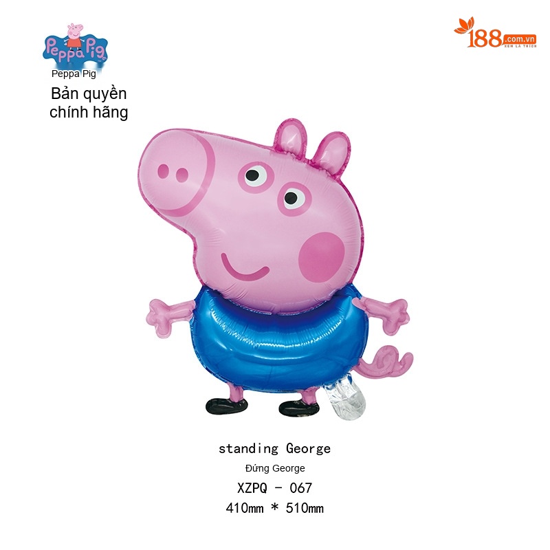 Túi Đeo Vai/Đeo Chéo/Balo Mini Hình Heo Peppa Pig Da Thật Màu Hồng chi tiết 3