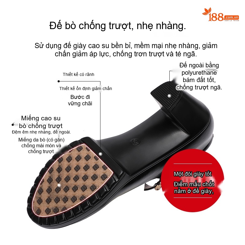 Giày Búp Bê Nữ Da Bò Mũi Tròn Chiều Cao Đế Khoảng 7cm Màu Đen, Đỏ, Bạc