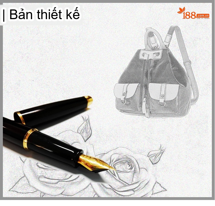 Balo Nữ Vải Canvas Chống Nước Quai Da Thật Màu Nâu, Đen, Kem, Xanh... chi tiết 1