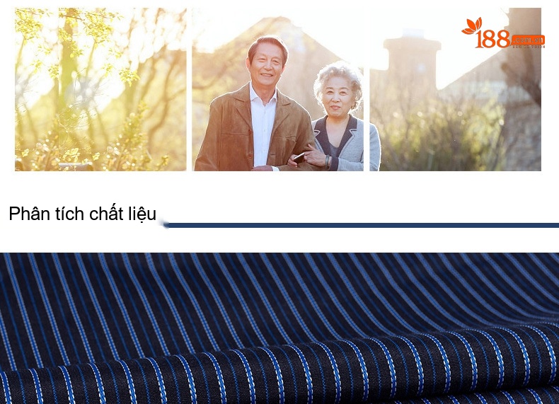 Áo Sơ Mi Dài Tay Nam Trung Niên Phong Cách Đô Thị Họa Tiết Kẻ Sọc Thoải Mái Màu Đen, Xám, Xanh, Tím... chi tiết 3