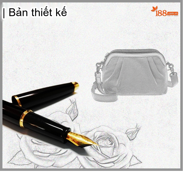 Túi Đeo Chéo Nữ Vải Canvas Da Thật Túi Hộp Chữ Nhật Màu Nâu, Đen, Xám, Trắng... chi tiết 1