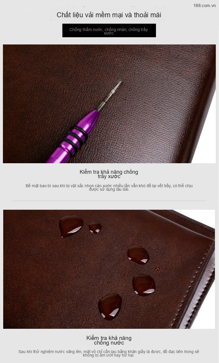 Cặp Túi Xách Tay Nam Công Sở Da Bóng Khóa Số Chống Trộm, Chống Nước Đựng Laptop Màu Đen, Nâu chi tiết 8