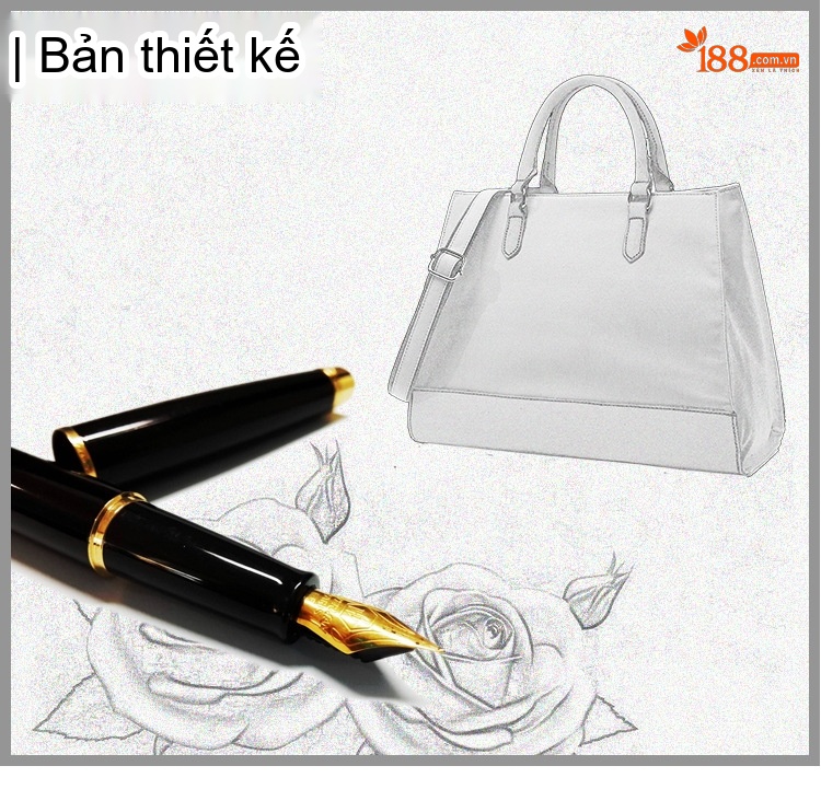Túi Xách Tay Nữ Vải Canvas Chống Nước Đeo Chéo Da Thật Màu Kem, Nâu, Đen, Xám... chi tiết 1