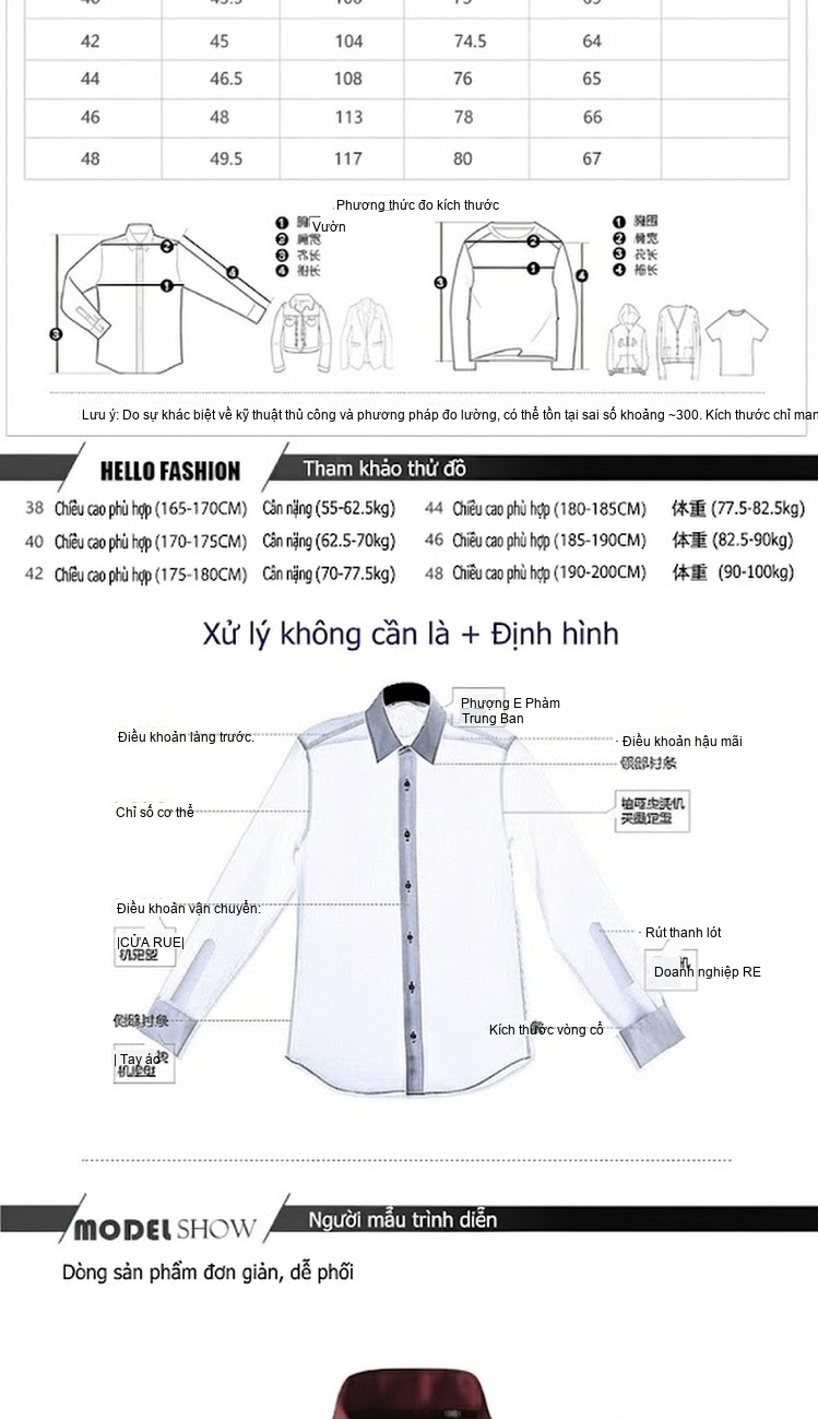 Áo Sơ Mi Nam Tay Dài In Hoa Thêu Họa Tiết Phong Cách Trung Hoa Màu Đỏ Rượu Vang chi tiết 3