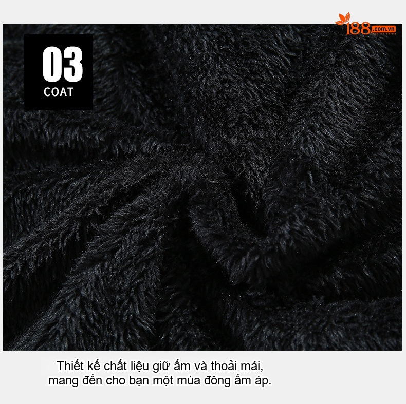 Áo Khoác Cotton Nam Dáng Dài Lót Lông Dày Dặn Có Mũ Trùm Đầu Màu Xanh Rêu, Vàng Be, Đen chi tiết 12