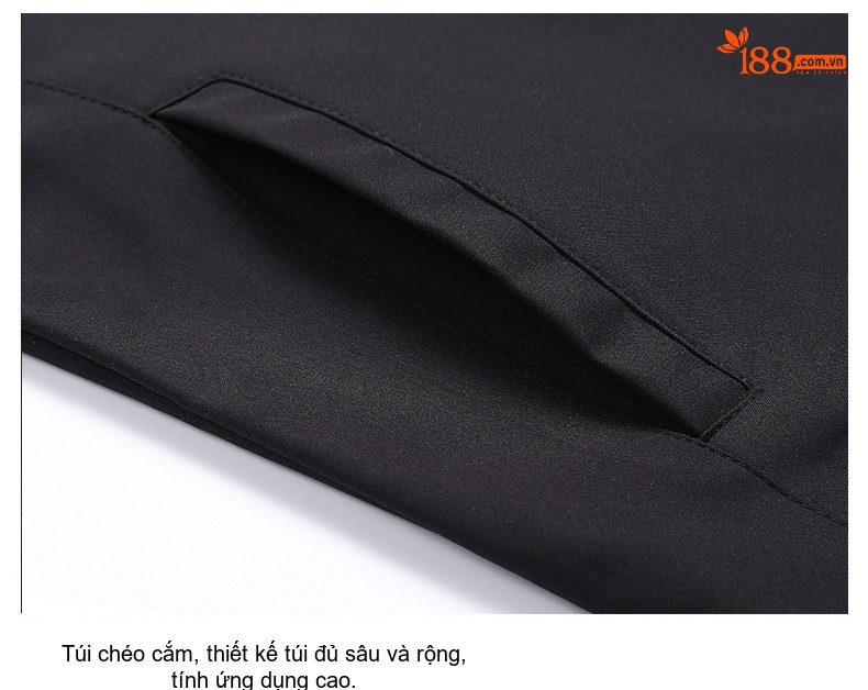 Áo Khoác Nam Dáng Suông Cổ Bẻ Khóa Kéo Phong Cách Doanh Nhân Trung Niên Màu Đen, Xanh Dương, Nâu, Xanh Lá... chi tiết 5