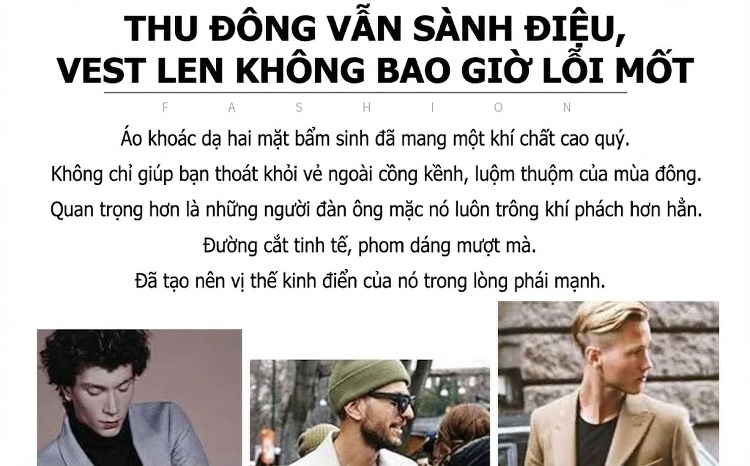 Áo Vest Nam Hai Mặt Dáng Ôm Thu Đông Chất Liệu Lông Cừu Màu Xám, Kẻ Caro chi tiết 23