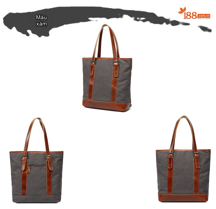Túi Đeo Chéo/Đeo Vai Nữ Vải Canvas Chống Thấm Nước chi tiết 7