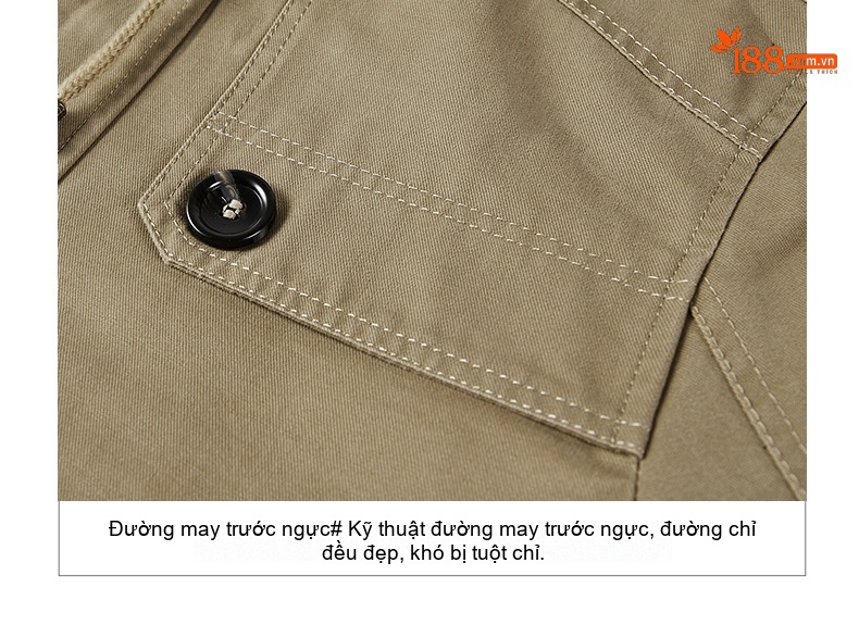Áo Khoác Gió Nam Dáng Dài Vừa Vặn Có Mũ Trùm Đầu Phong Cách Casual Màu Be, Nâu, Xanh Lá, Đen chi tiết 26
