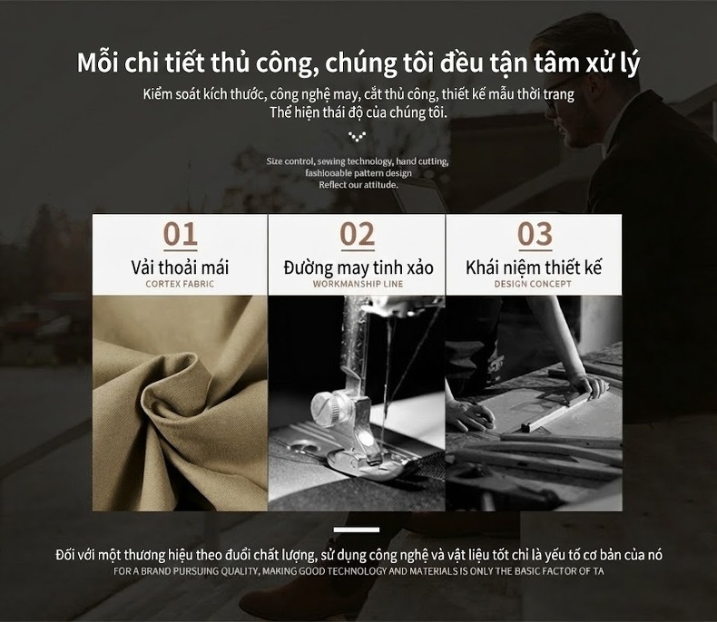 Áo Khoác Gió Nam Dáng Dài Vừa Vặn Có Mũ Trùm Đầu Phong Cách Casual Màu Be, Nâu, Xanh Lá, Đen chi tiết 11