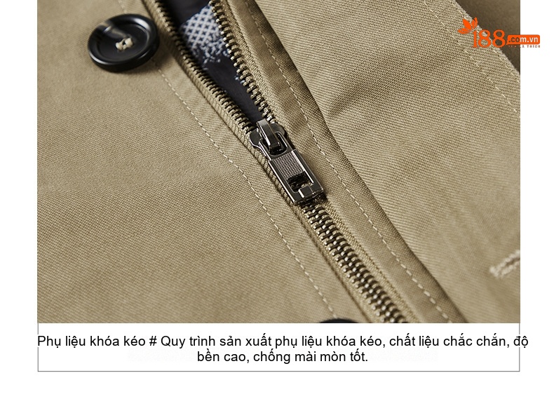 Áo Khoác Gió Nam Dáng Dài Vừa Vặn Có Mũ Trùm Đầu Phong Cách Casual Màu Be, Nâu, Xanh Lá, Đen chi tiết 31
