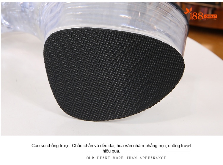 Giày Sandal Cao Gót Nữ Quai Trong Suốt Gót Nhọn Đế Xuồng Gót Cao 17cm Màu Đen, Đỏ, Trắng, Xanh... chi tiết 5
