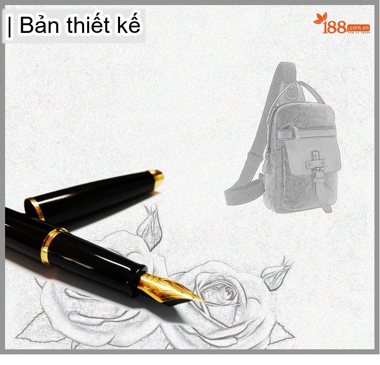 Túi Đeo Ngực/Đeo Chéo Du Lịch Vải Canvas Phối Da Thật Màu Xanh Rêu, Nâu chi tiết 2