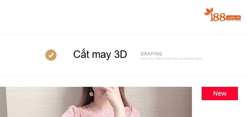 Váy Dài Tay Dáng Ôm Eo Ren Hoa Xếp Tầng Phong Cách Ulzzang Màu Hồng chi tiết 3