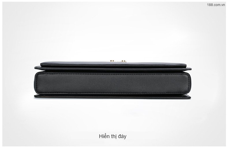 Túi Đeo Chéo/Xách Tay/Đựng Laptop Nam Da Bóng Khóa Số Công Sở Cổ Điển Màu Đen, Nâu chi tiết 22