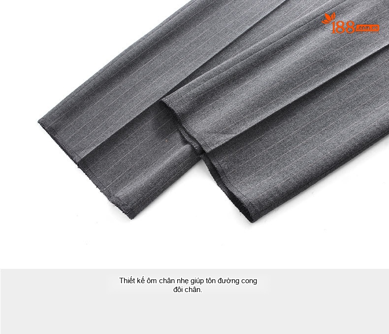 Bộ Vest Nam Kẻ Sọc Phong Cách Anh Quốc Lịch Lãm Màu Xám chi tiết 18