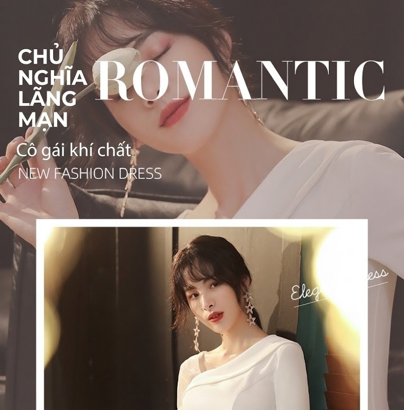 Váy Dạ Hội Dáng Dài Hở Vai Xẻ Tà Phong Cách Quý Cô Màu Trắng chi tiết 1