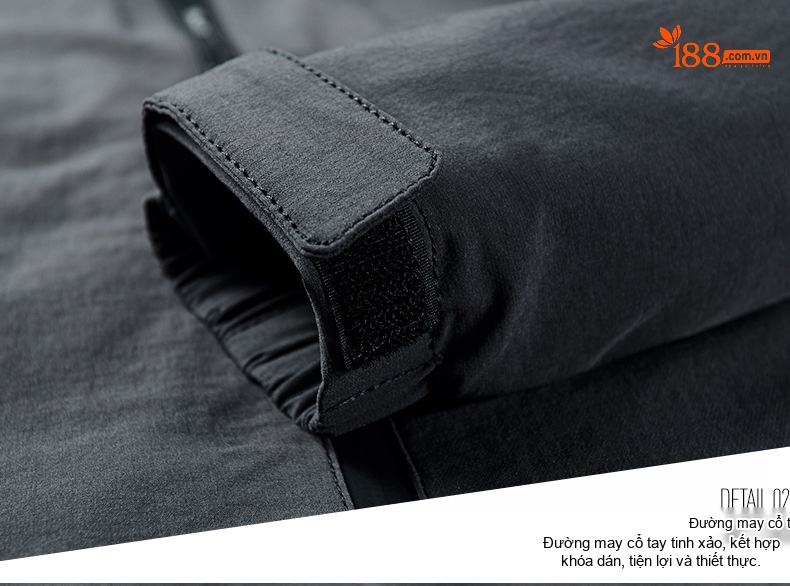 Áo Khoác Nam Cổ Trụ Màu Trơn Phong Cách Business Casual Màu Đen, Xám, Xanh Dương, Xanh Lá... chi tiết 8