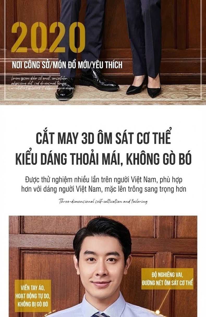 Áo Sơ Mi Dài Tay Nam/Nữ Cotton Chống Nhăn Sọc Caro Công Sở Màu Xanh Dương chi tiết 4