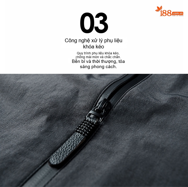 Áo Khoác Nam Cổ Trụ Màu Trơn Phong Cách Business Casual Màu Đen, Xám, Xanh Dương, Xanh Lá... chi tiết 1