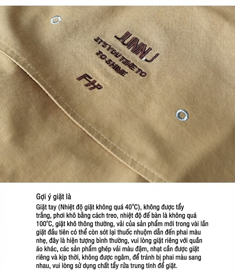 Áo Khoác Gió Nữ Dáng Ngắn Có Mũ Trùm Đầu Dáng Rộng Phong Cách Hàn Quốc Màu Xanh Olive, Nâu Đỏ, Vàng Be chi tiết 2
