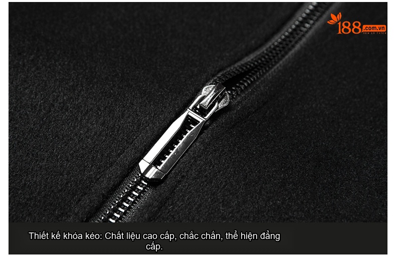 Áo Khoác Bomber Nam Vải Nỉ Dáng Rộng Màu Đen, Xám chi tiết 11