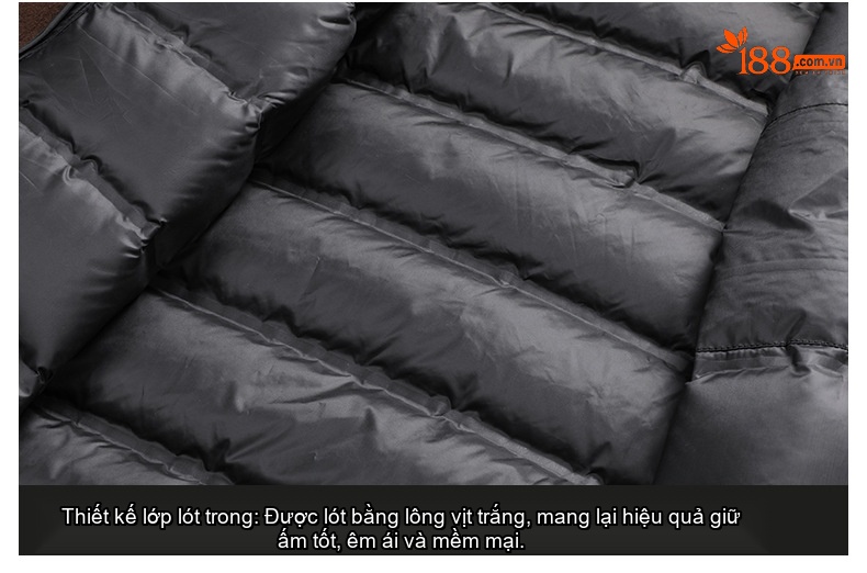 Áo Khoác Dạ Nam Dáng Dài Lót Lông Vũ Cổ Lông Cao Cấp Giữ Ấm Màu Đen, Xám, Nâu chi tiết 21