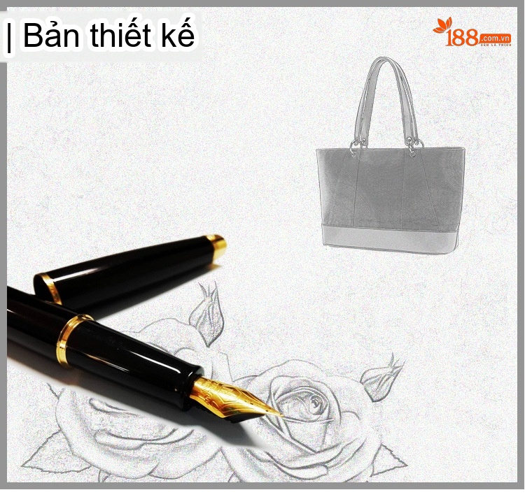 Túi Tote Nữ Vải Canvas Da Thật Đeo Vai, Đeo Chéo Chống Nước Màu Nâu, Đen, Be chi tiết 1