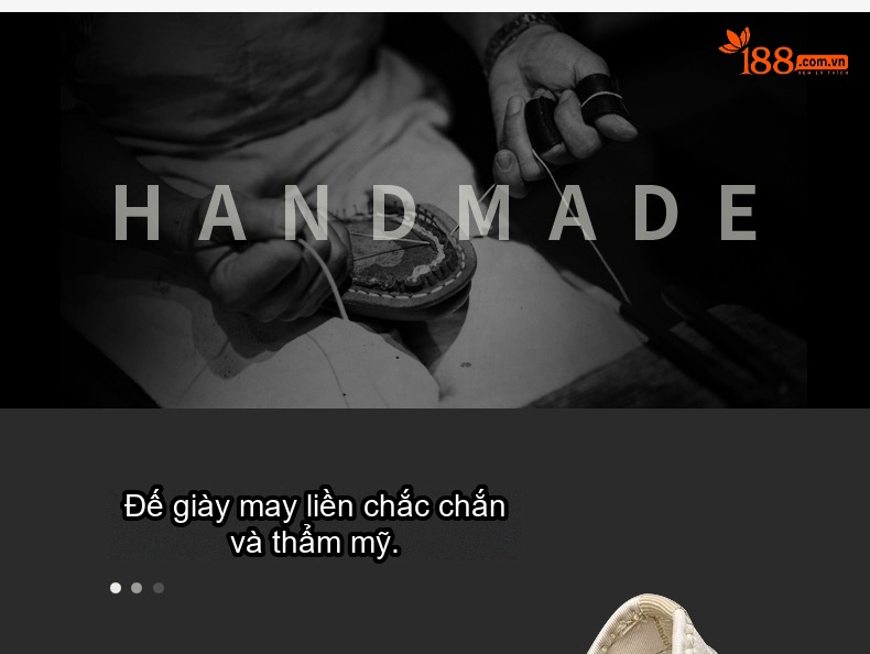 Giày Lười Nam Da Thật Chiều Cao Đế Khoảng 2cm Màu Trắng, Đen chi tiết 18