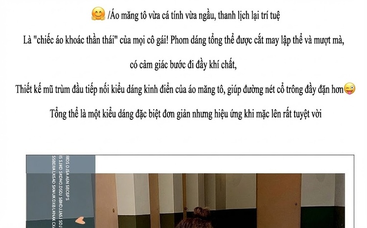 Áo Khoác Gió Nữ Dáng Ngắn Có Mũ Trùm Đầu Dây Rút Khóa Kéo Tay Dài Màu Be chi tiết 2