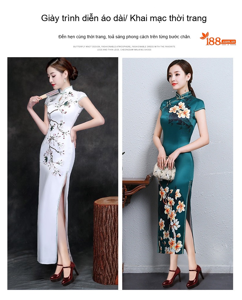 Giày Cao Gót Nữ Mũi Nhọn Quai Ngang Da Bóng Chiều Cao Đế Khoảng 9cm Màu Đen, Đỏ, Bạc chi tiết 2