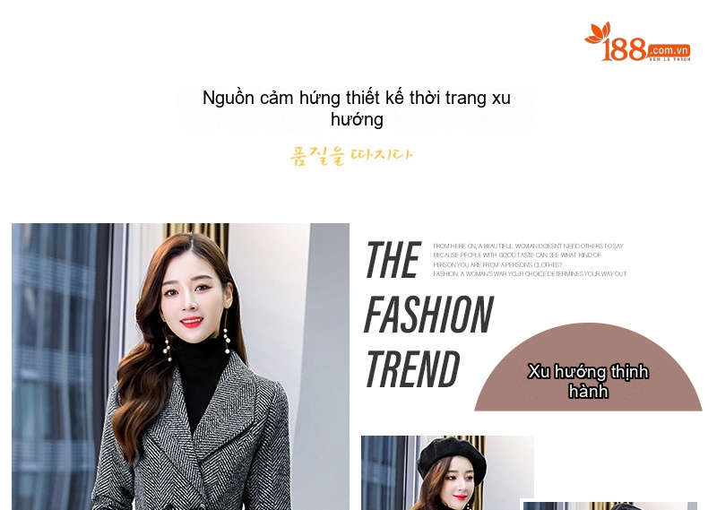 Áo Khoác Dạ Nữ Dáng Dài Hàn Quốc Cổ Bẻ Thắt Eo Màu Xám chi tiết 1