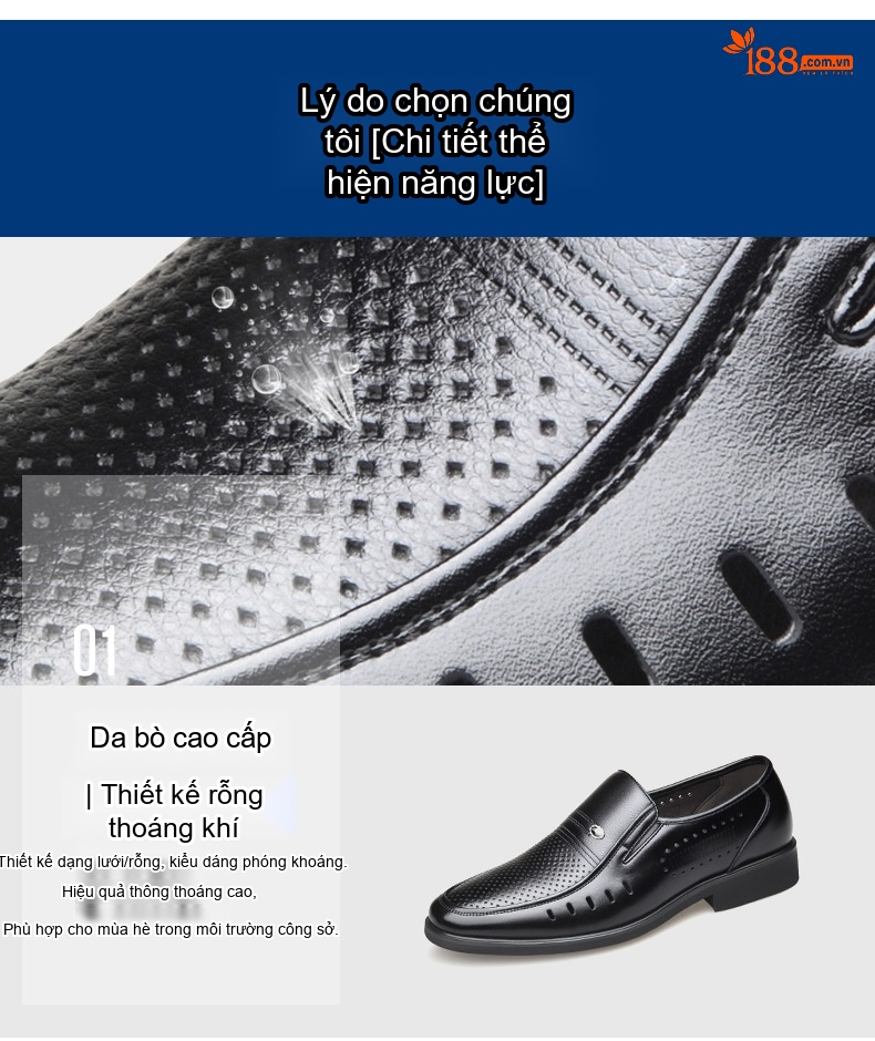 Giày Lười Nam Da Bóng Lót Lông Chiều Cao Đế 6cm Màu Đen, Nâu chi tiết 10