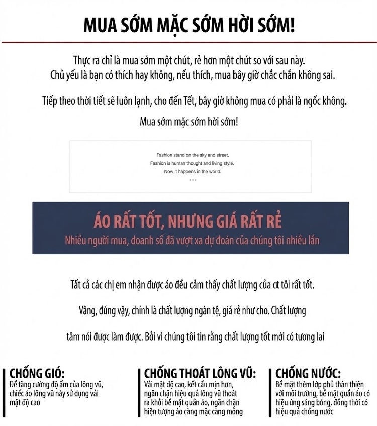 Áo Phao Nữ Dáng Dài Qua Gối Siêu Nhẹ Giữ Ấm Màu Đen chi tiết 4