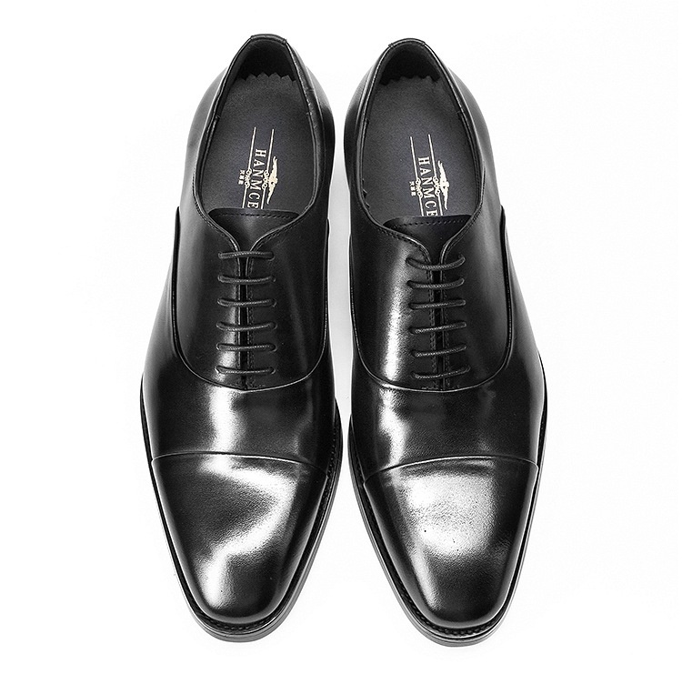 Giày Tây Oxford Nam Da Bò Chiều Cao Đế Khoảng 3cm Màu Đen, Đỏ Rượu chi tiết 7