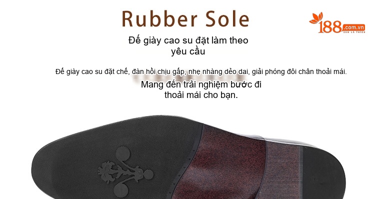 Giày Tây Oxford Nam Da Bò Chiều Cao Đế Khoảng 3cm Màu Đen, Đỏ Rượu chi tiết 4