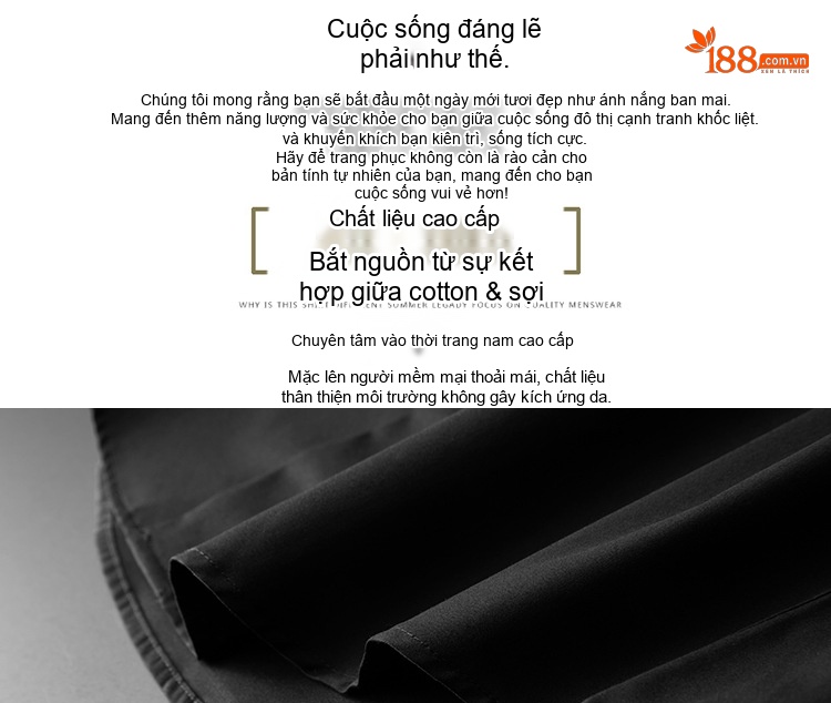Áo Sơ Mi Nam Tay Dài Thêu Hoa Cổ Tay Phong Cách Thời Trang Âu Mỹ Màu Đen, Trắng chi tiết 3