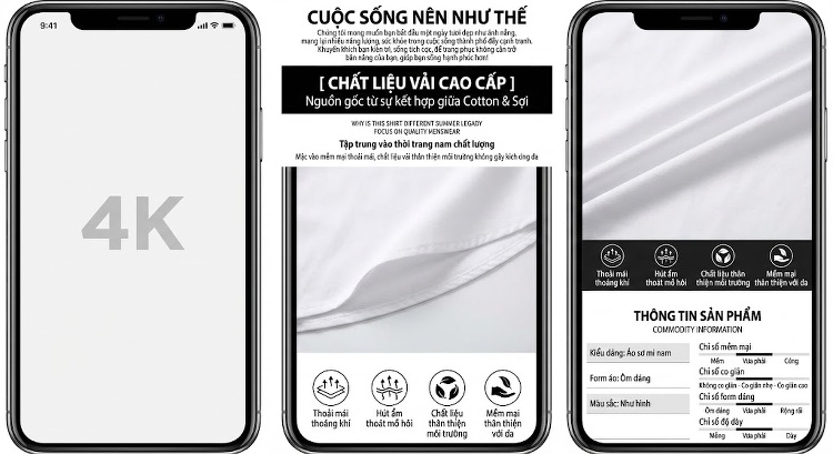 Áo Sơ Mi Nam Tay Dài Phối Túi Đen Trắng Phong Cách Thời Trang chi tiết 5