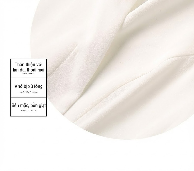 Bộ Quần Áo Công Sở Nữ Dáng Vest Thiết Kế Thanh Lịch Màu Trắng, Xám, Đen chi tiết 8