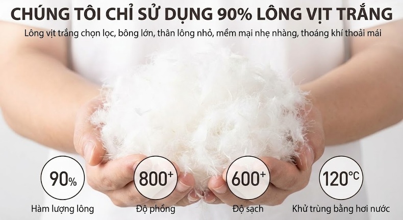 Áo Khoác Phao Nữ Da Cừu Thật Lót Lông Vũ Cổ Lông Chồn Màu Đen chi tiết 9
