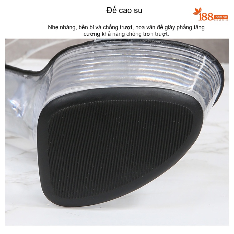 Giày Sandal Cao Gót Nữ Quai Dây Buộc Da Bóng Gót Cao 17cm Màu Đen, Đỏ, Hồng, Trắng... chi tiết 7