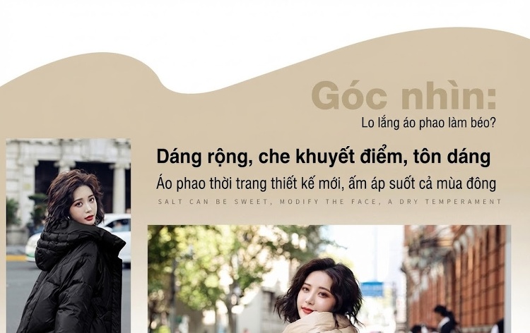 Áo Phao Nữ Dáng Dài Vừa Gọn Gàng Lông Vịt Trắng Dáng Rộng Phong Cách Hàn Quốc Màu Đỏ, Đen, Kem, Cam... chi tiết 2