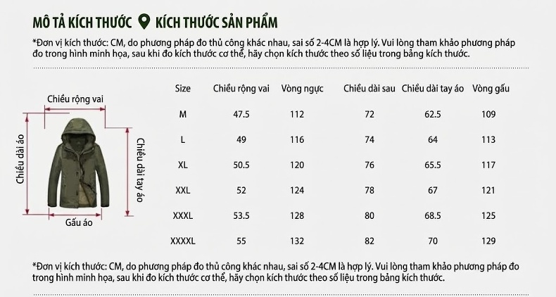 Áo Khoác Gió Nam Dáng Dài Lót Lông Dày Dặn Size Lớn chi tiết 25
